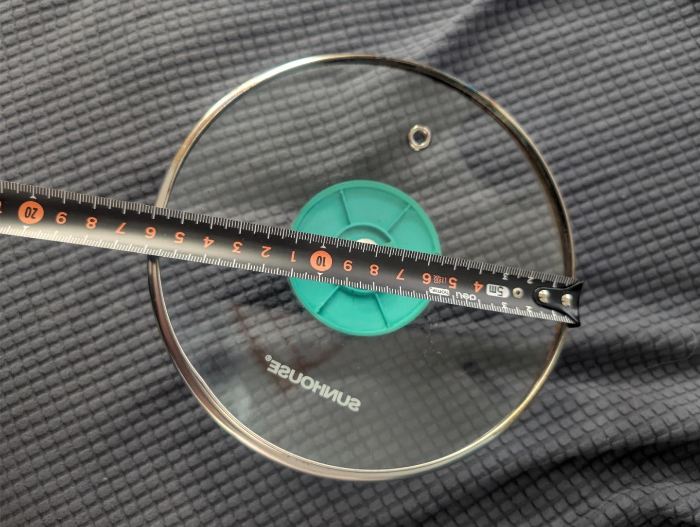 Sunhouse Glass Pot Lid with Turquoise Handle🏆🏆🏆 - photo 2