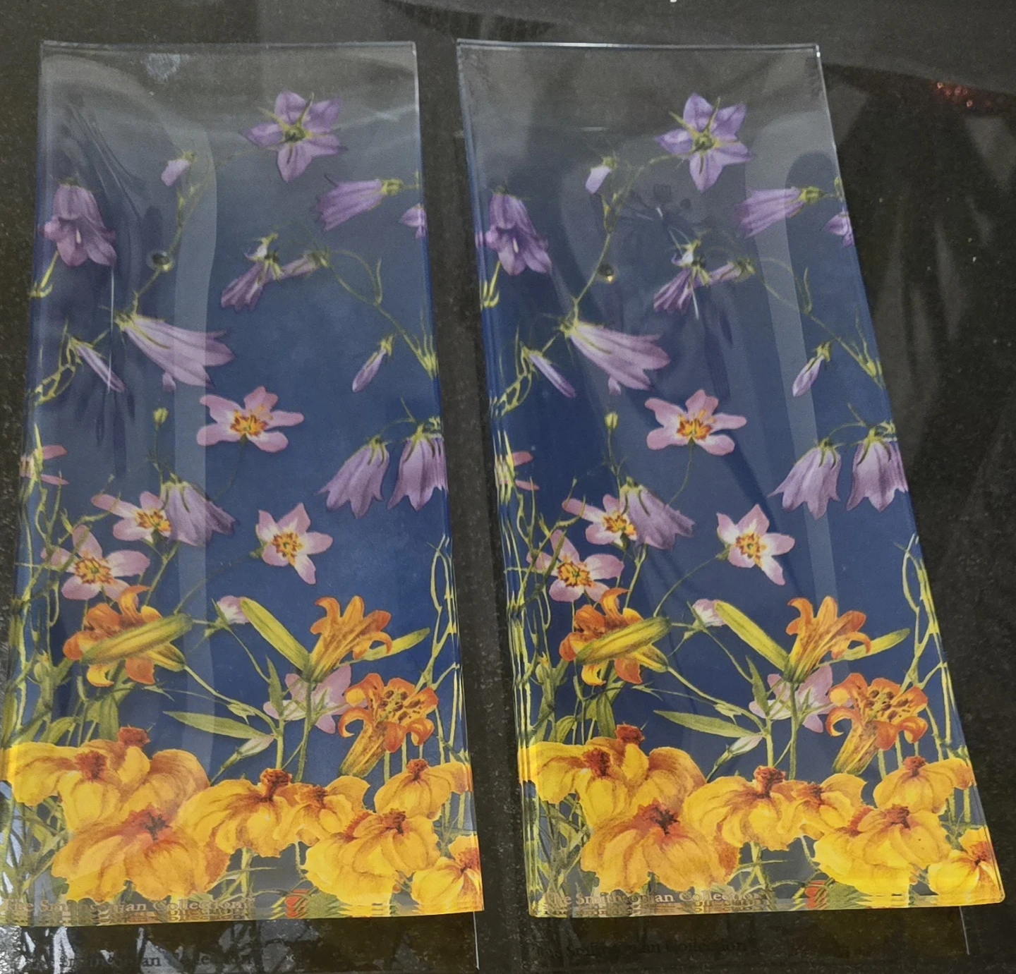 Goebel Smithsonian Blue Wildflowers Serving Tray