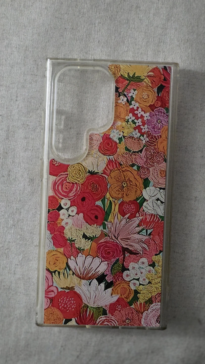 Floral Clear Phone Case with MagSafe samsung s24 ultra - photo 2