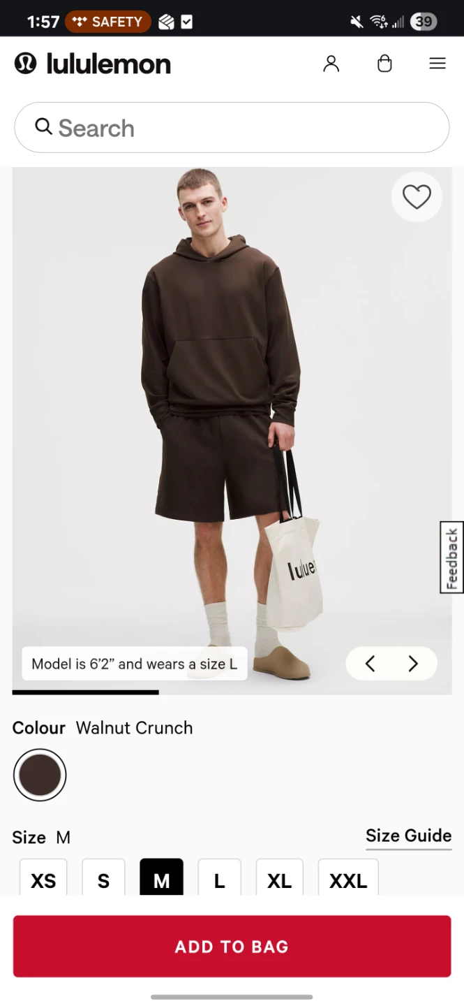 Lululemon Heavy Soft Jersey Pullover Hoodie - Size M - photo 3