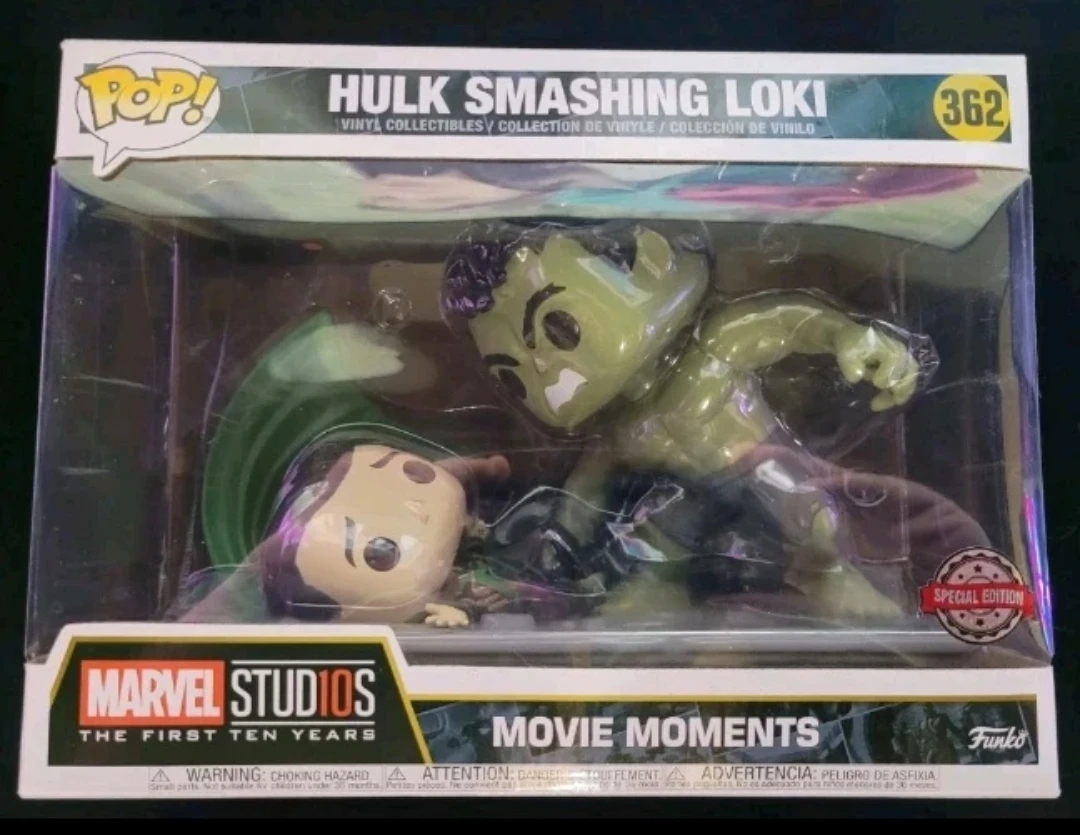 Funko Pop! Marvel Hulk Smashing Loki Movie Moments #362