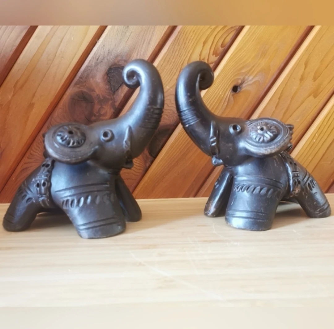 Elephant Candle Holders - photo 2