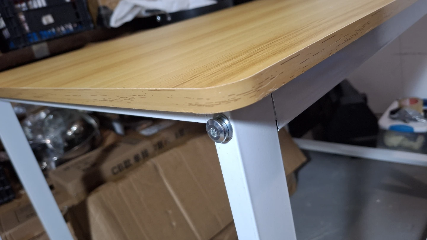 Desk with metal frame (100x70x 73cm) 🏆 - photo 2