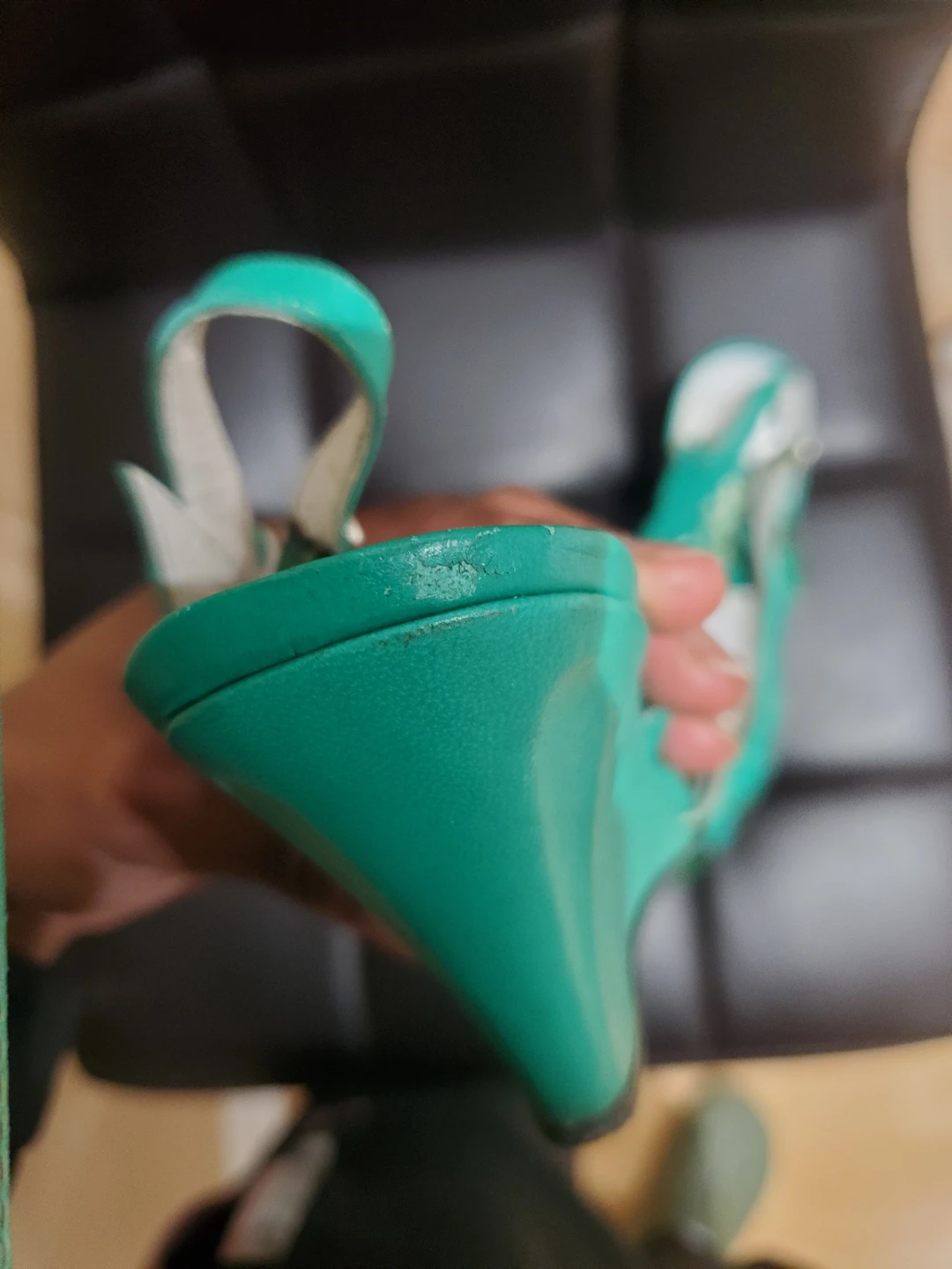 Fair Lady Paris Teal Wedge Heels - photo 2