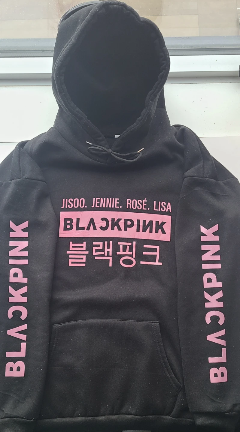 Womens BLACKPINK boxlogo Hoodie (Large)