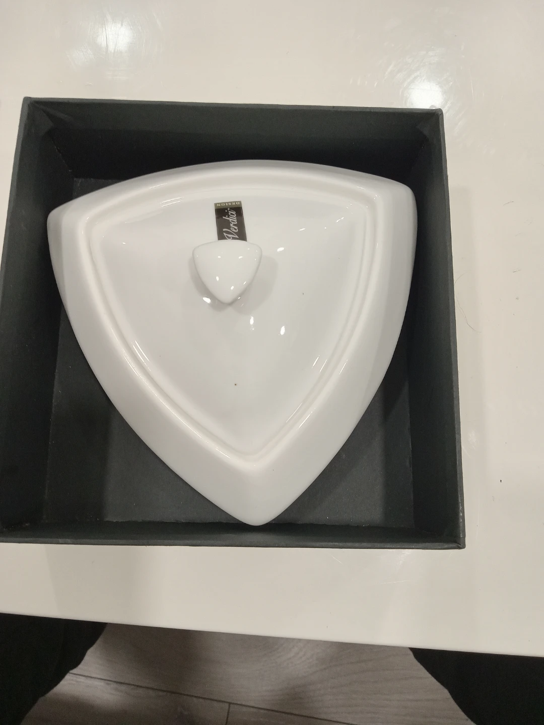 Verdici Design White Ceramic Triangle Bowl Set - photo 2