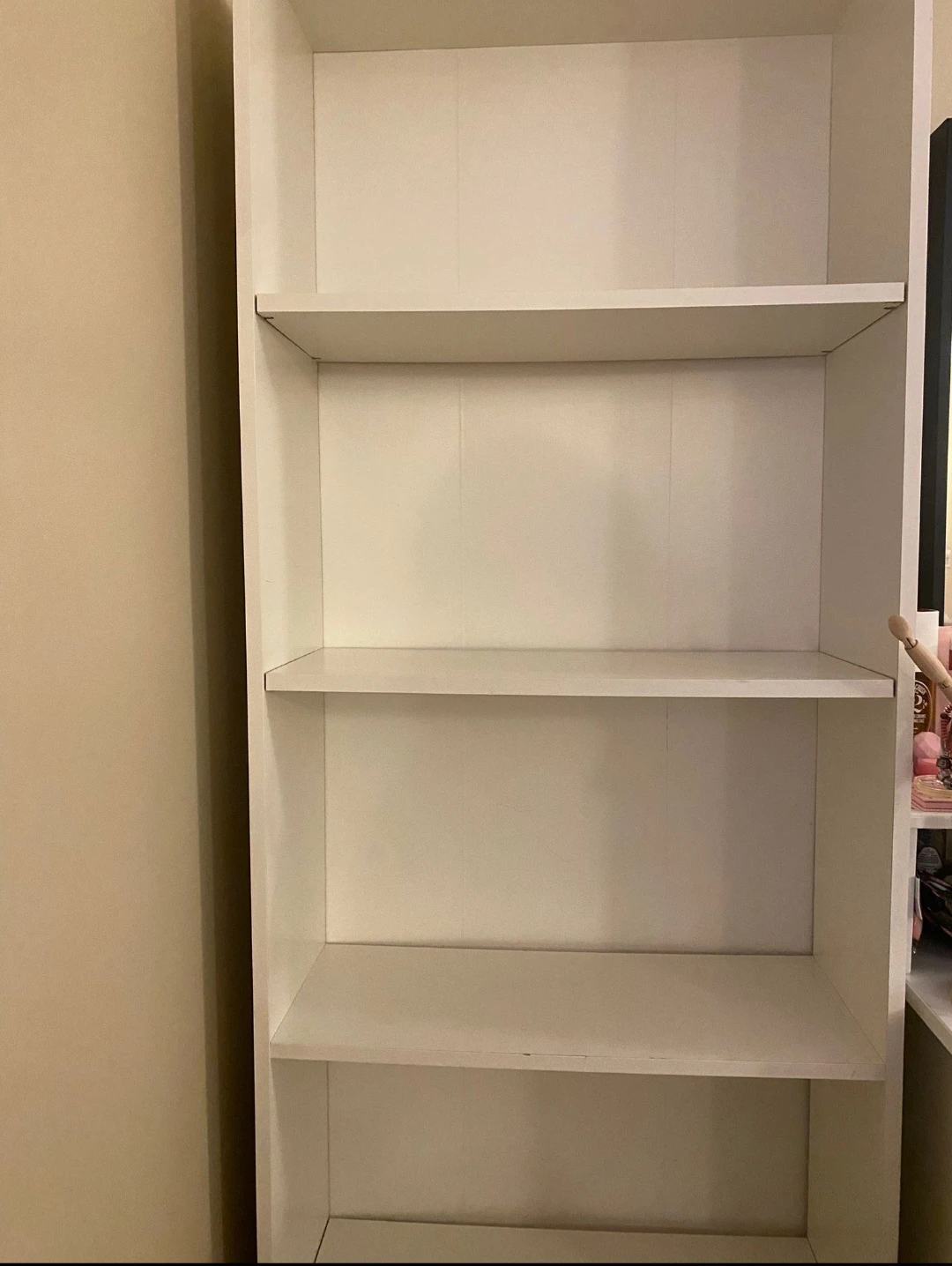 White 5-Shelf Bookshelf
