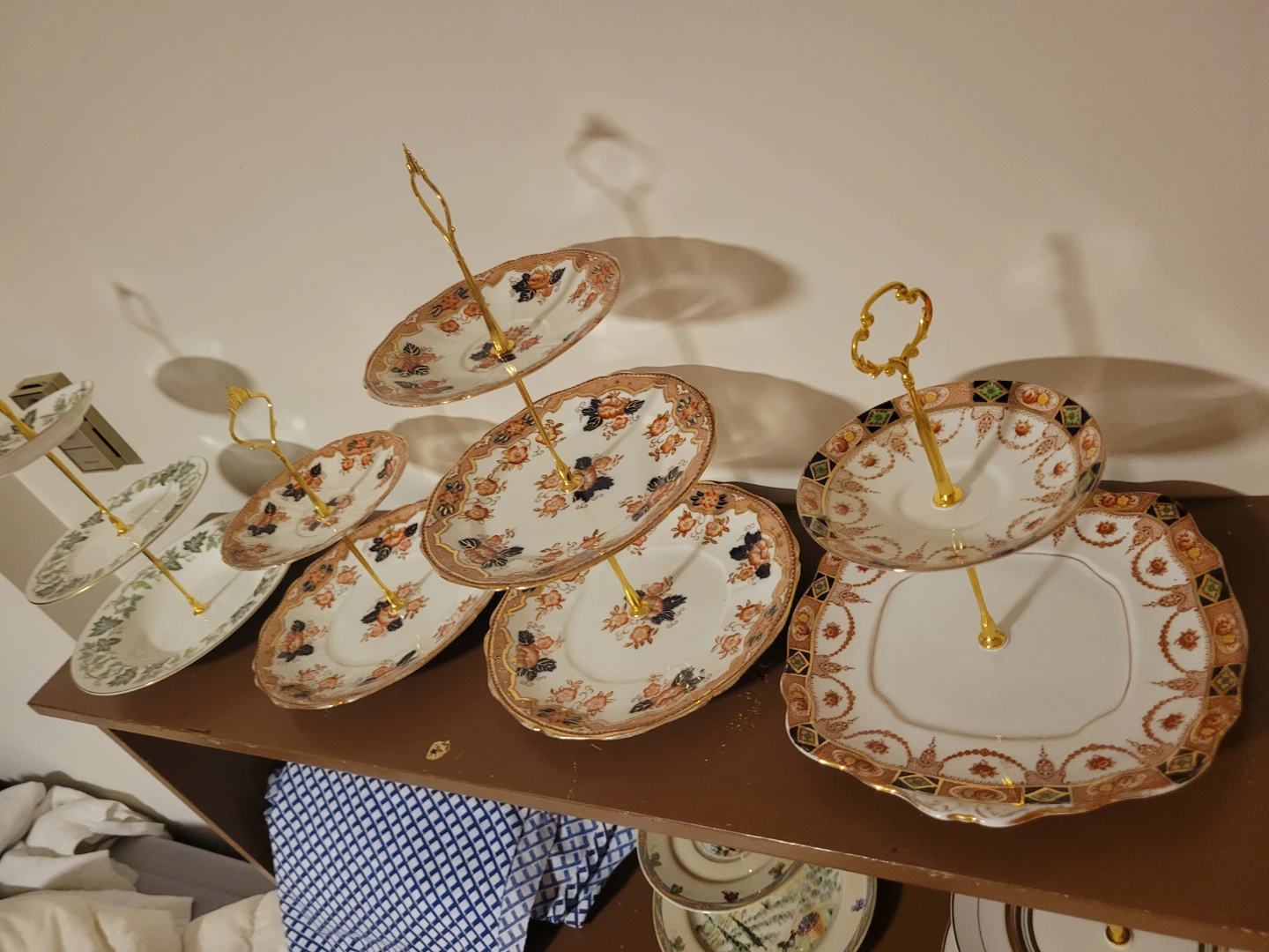 Vintage Tiered Cake Stand Serving Platters - photo 3
