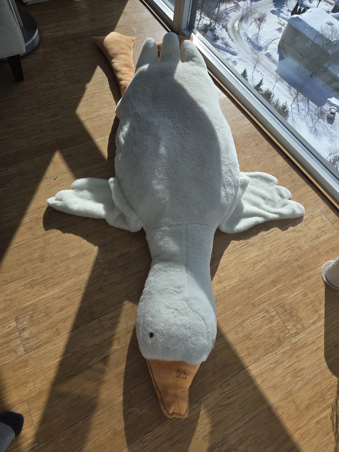 Large White Goose Plush Toy 🏆 - photo 2