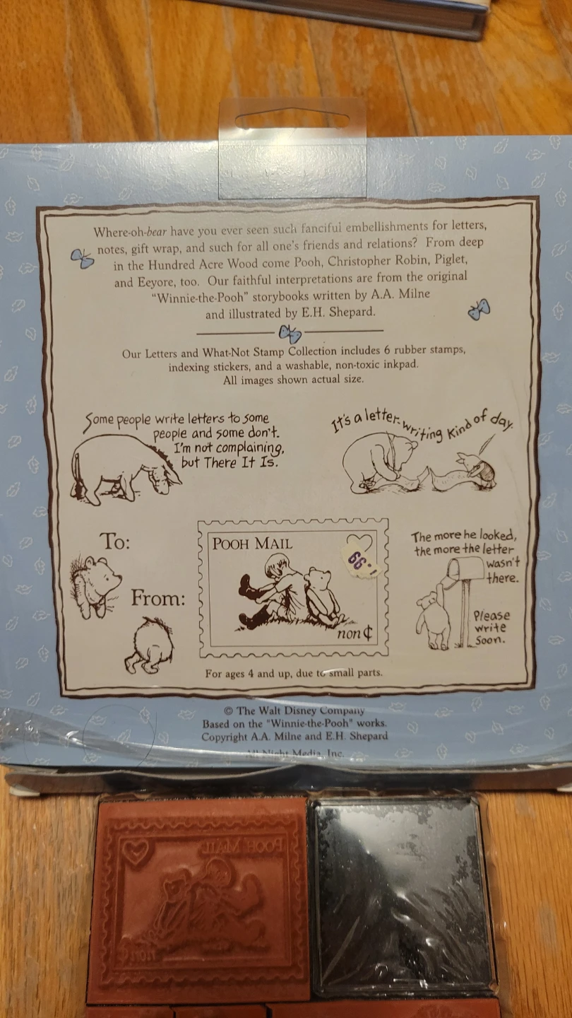 Disney Winnie the Pooh Letters & What-Not Rubber Stamp Set - photo 3