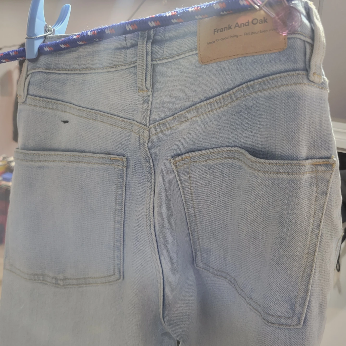 Frank And Oak Light Wash Denim Jeans Size 25 - photo 2