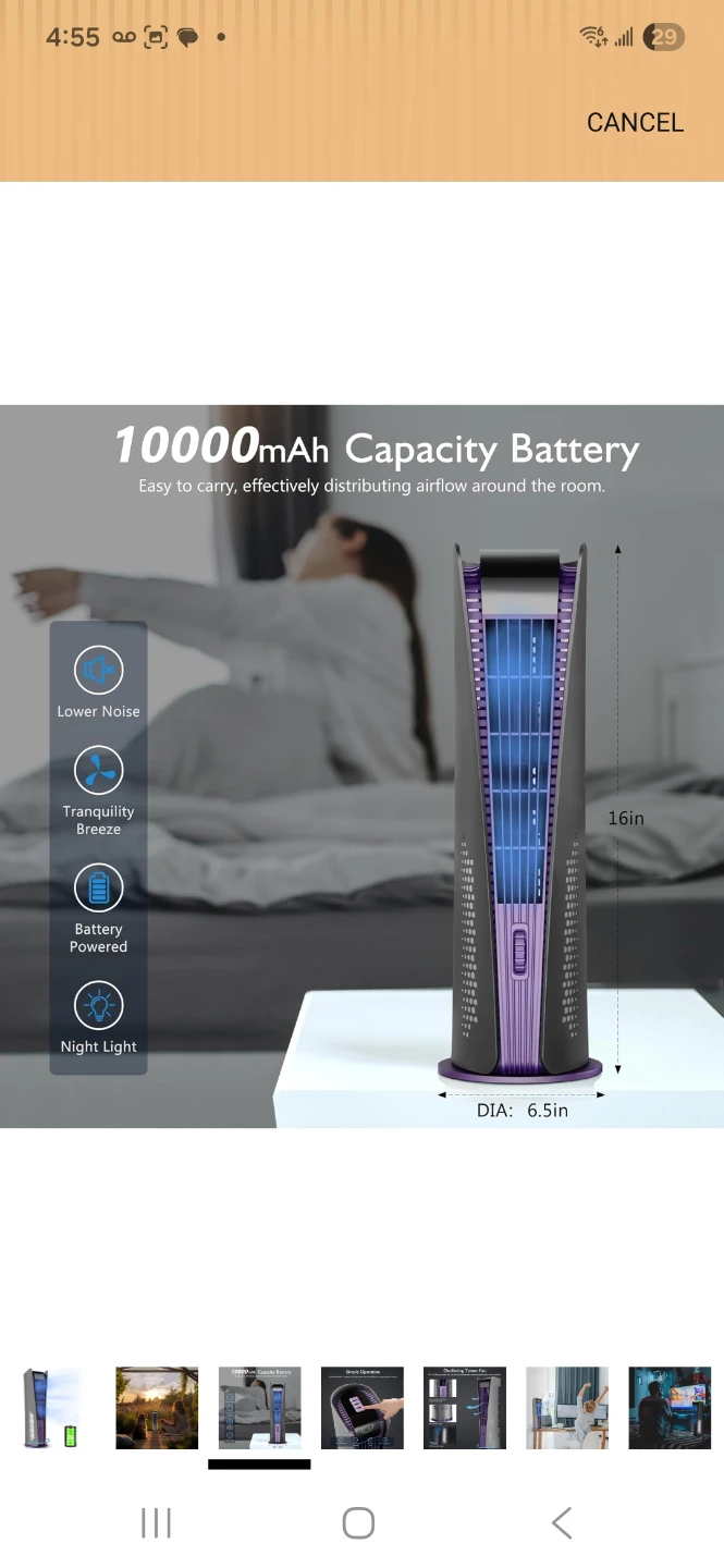 Inmorun Tower Fan 16 inch - photo 5