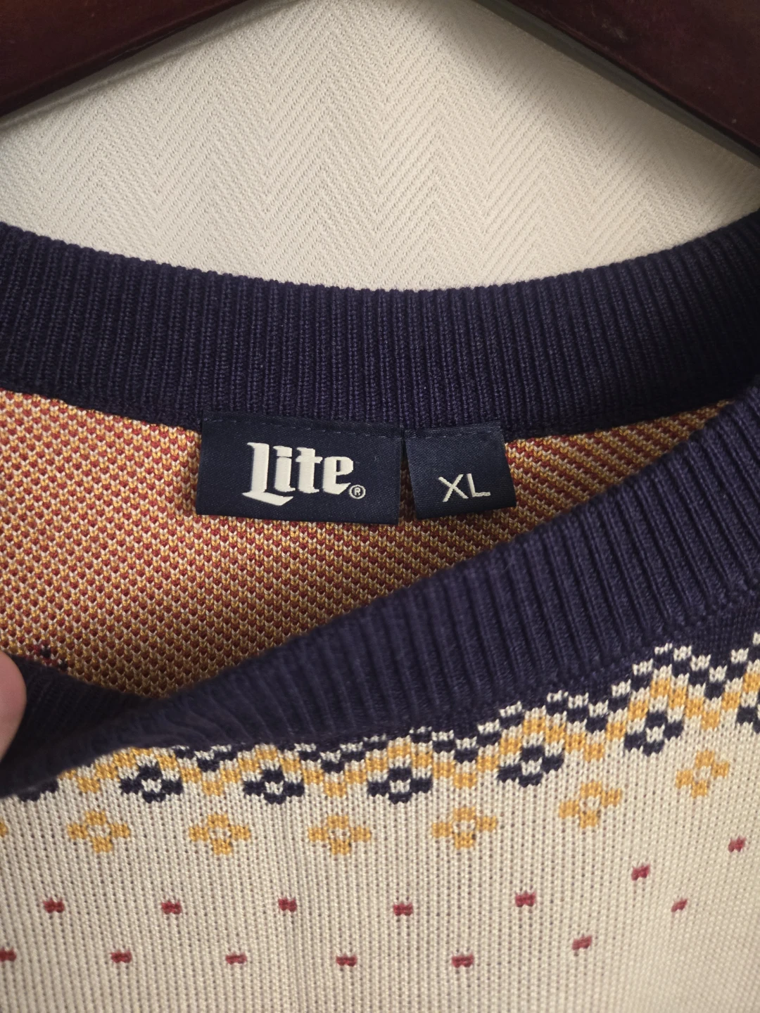 Miller Lite Festive Knit Sweater Vest XL - photo 3