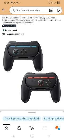 Grips for Nintendo Switch