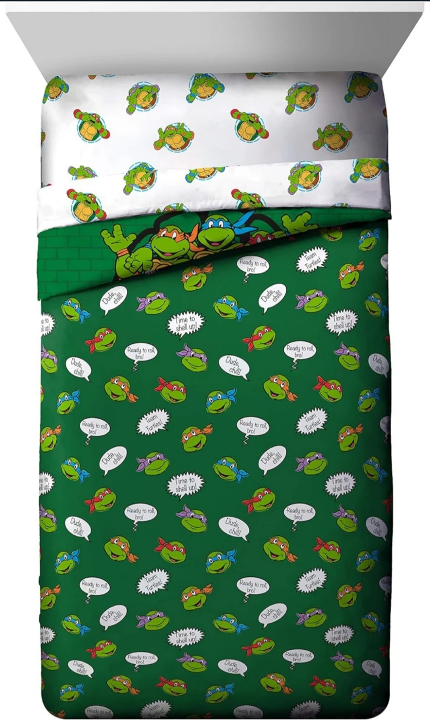 Jay Franco Nickelodeon Teenage Mutant Ninja Turtles Green Bri... - photo 4
