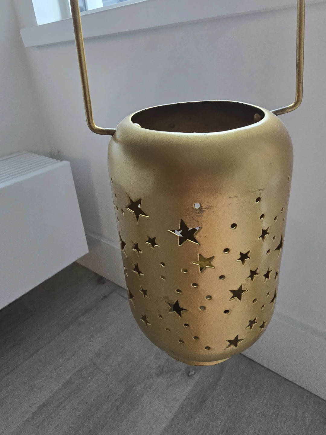 Gold Star Cutout Lantern