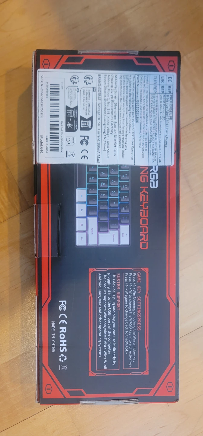 GG61 Mini RGB Gaming Keyboard - photo 4