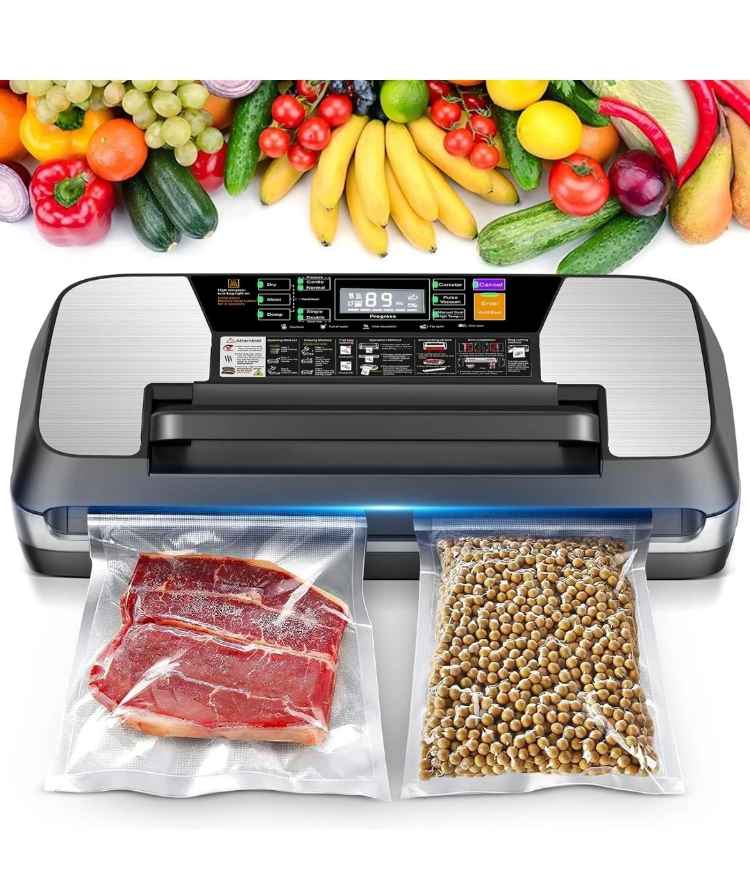 MZROT 95kpa Automatic Food Vacuum Sealer Machine