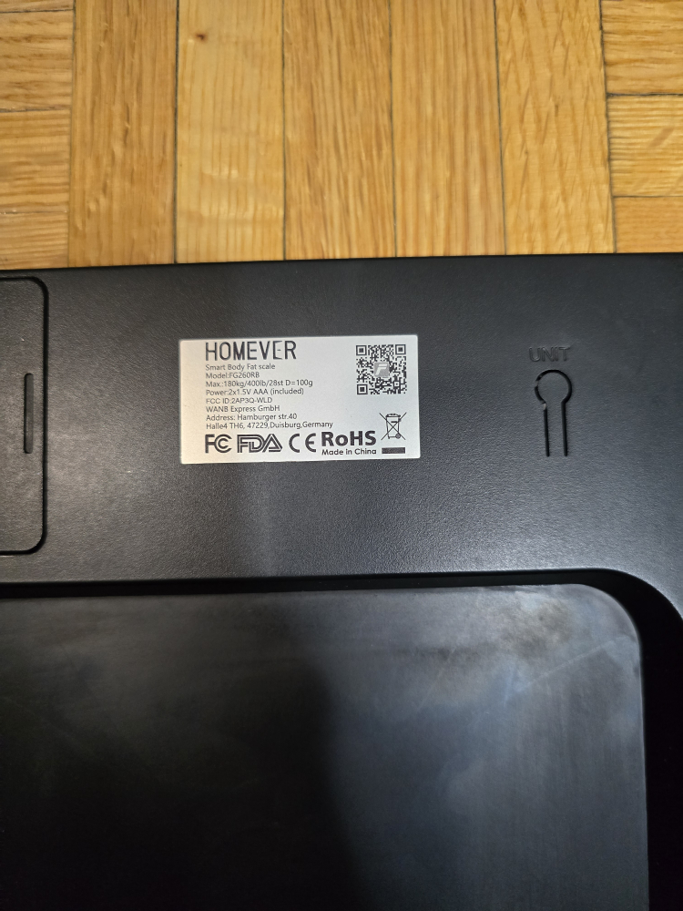 HOMEVER Smart Body Fat Scale - photo 2