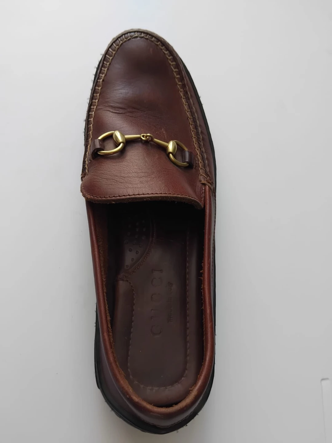 Gucci Brown Leather Horsebit Loafers - photo 2