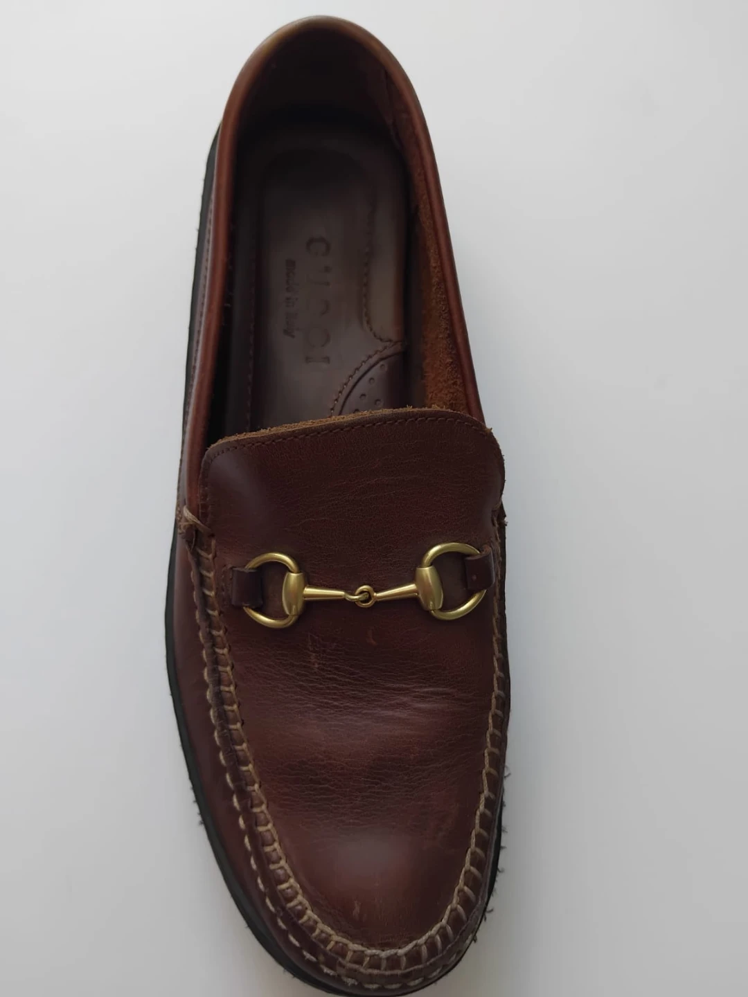 Gucci Brown Leather Horsebit Loafers - photo 3