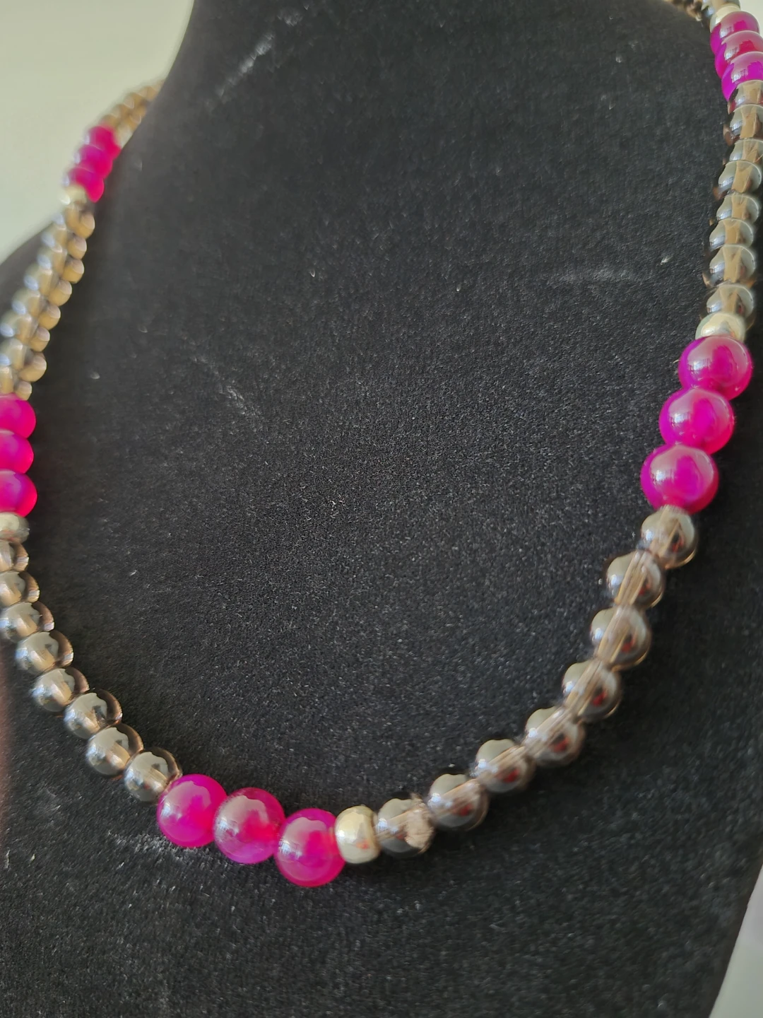 Smokey Quartz and Cherry Crystal Bracelet & Necklace Set - photo 2