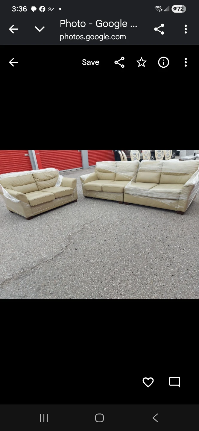 Leather Sofa Set