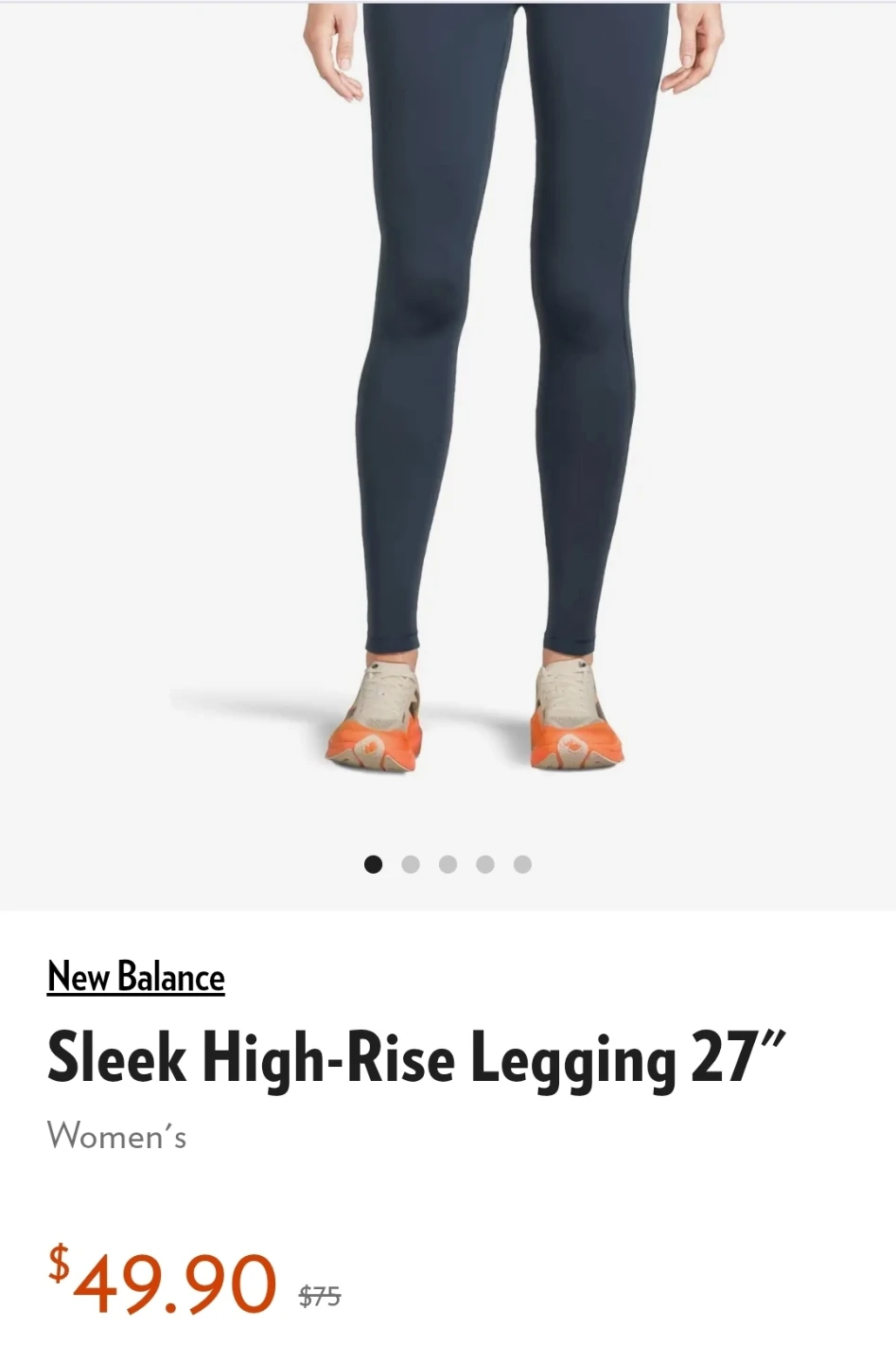 New Balance Sleek High-Rise Legging 27" - Sage Green - Size XS - photo 4