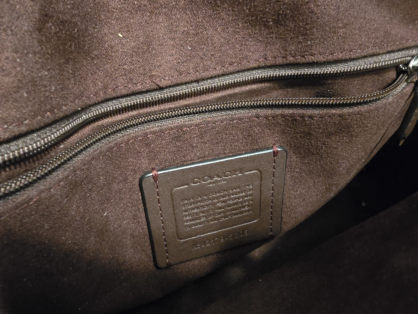 Black leather studded coach purse - photo 3