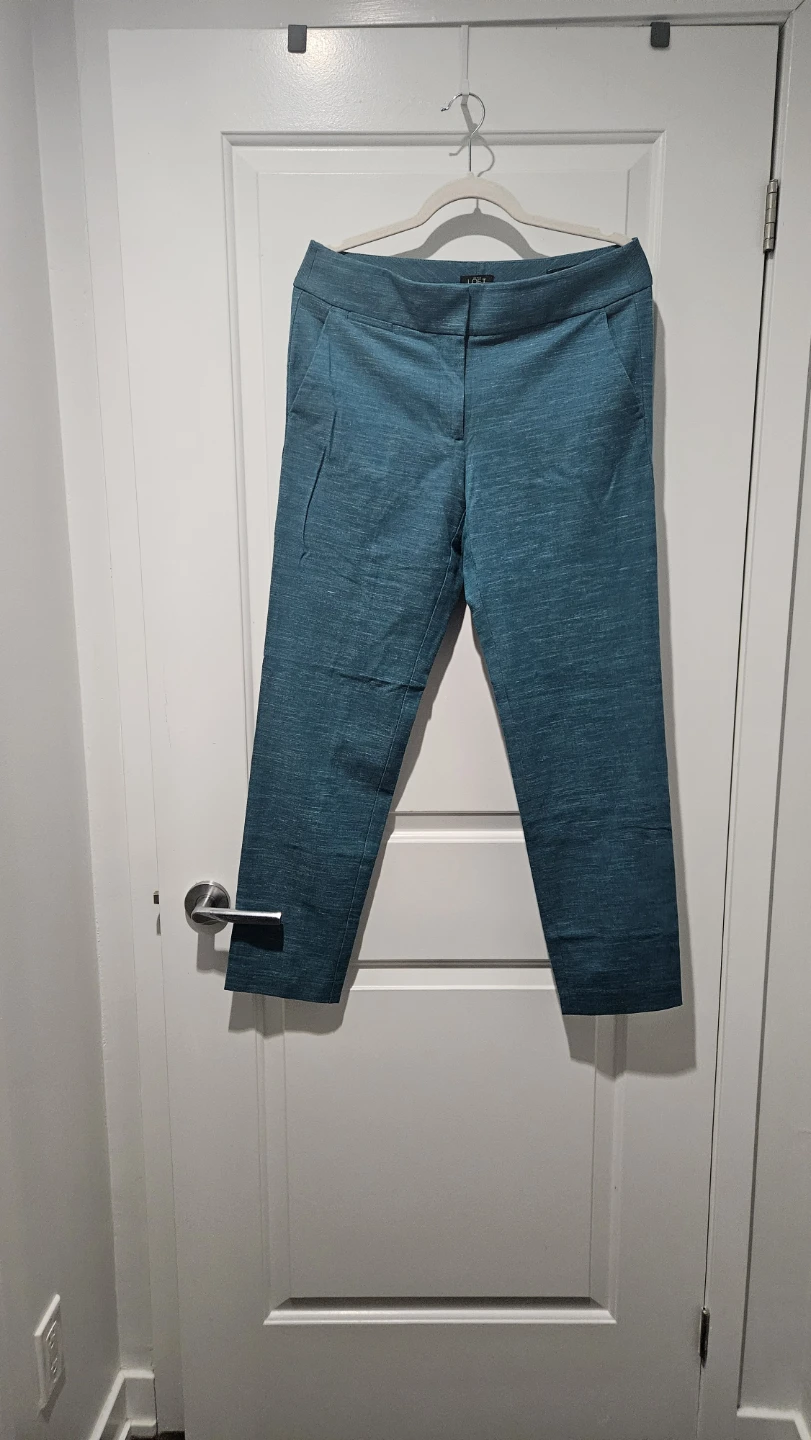 Ann Taylor LOFT Size 6 Marisa Ankle Pants Teal colour