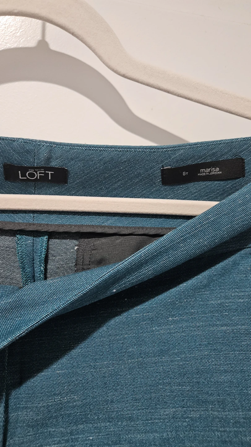 Ann Taylor LOFT Size 6 Marisa Ankle Pants Teal colour - photo 3