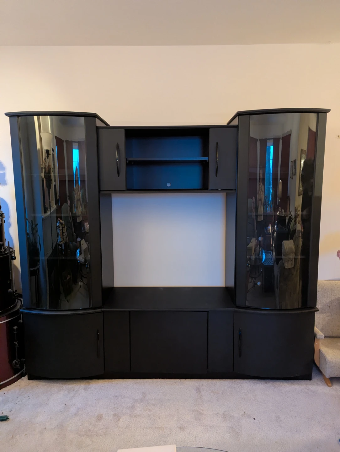 Black Entertainment Unit / Media Console