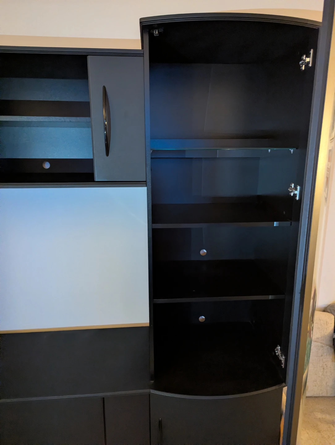 Black Entertainment Unit / Media Console - photo 3