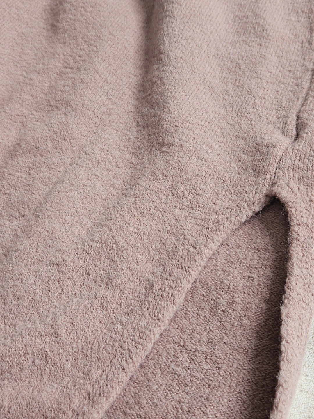 Pink Turtleneck Dress with Slit - photo 4