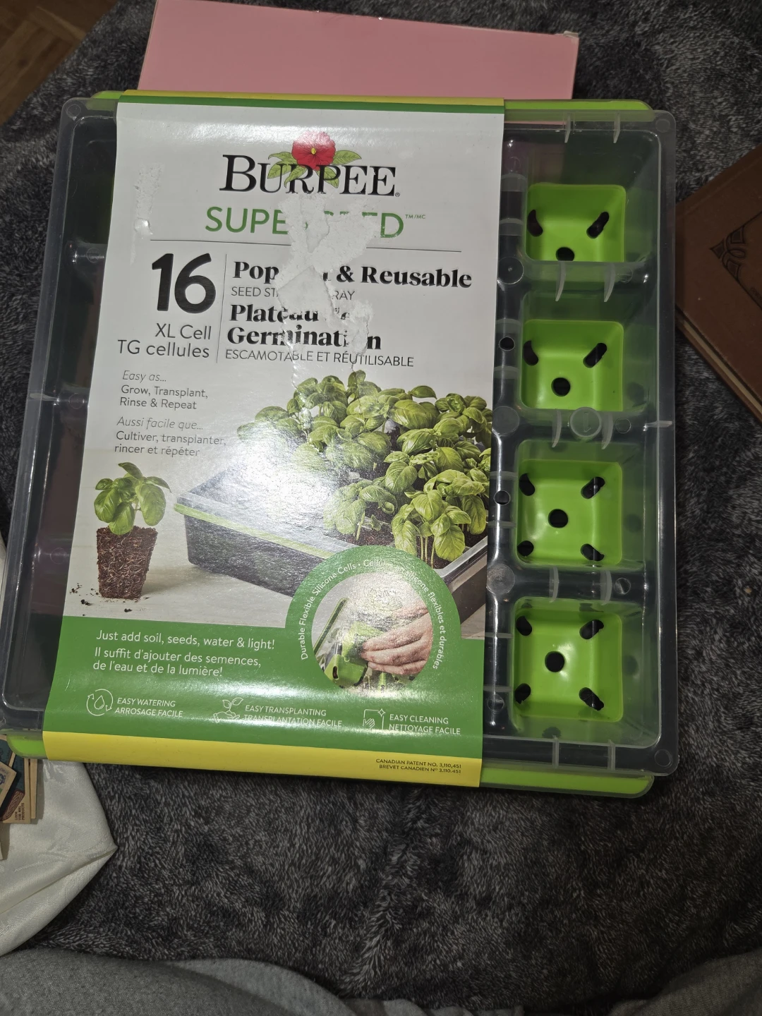 Burpee 16 Cell XL Pop & Reusable Seed Germination Tray