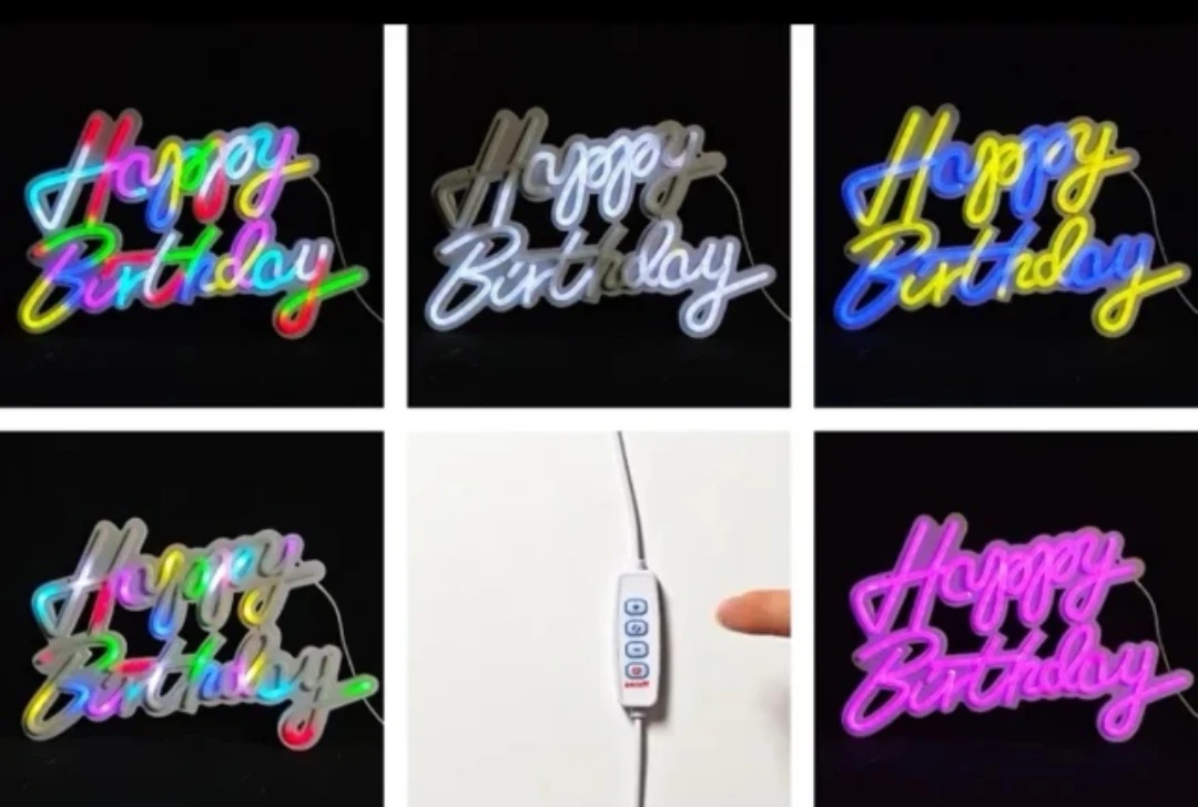 Happy Birthday Neon Sign Light - photo 2