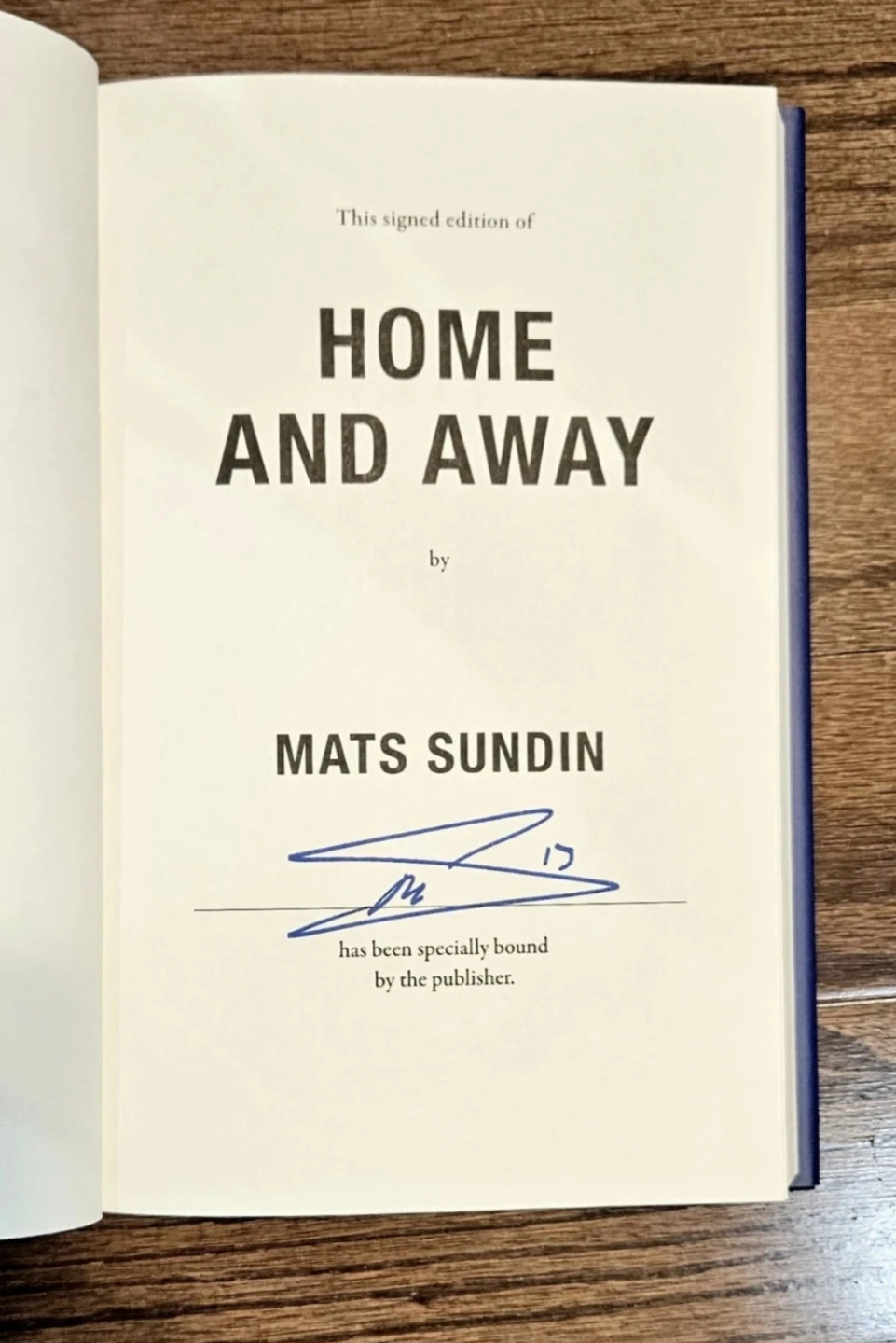 Mats Sundin Home and Away Signed Edition Book