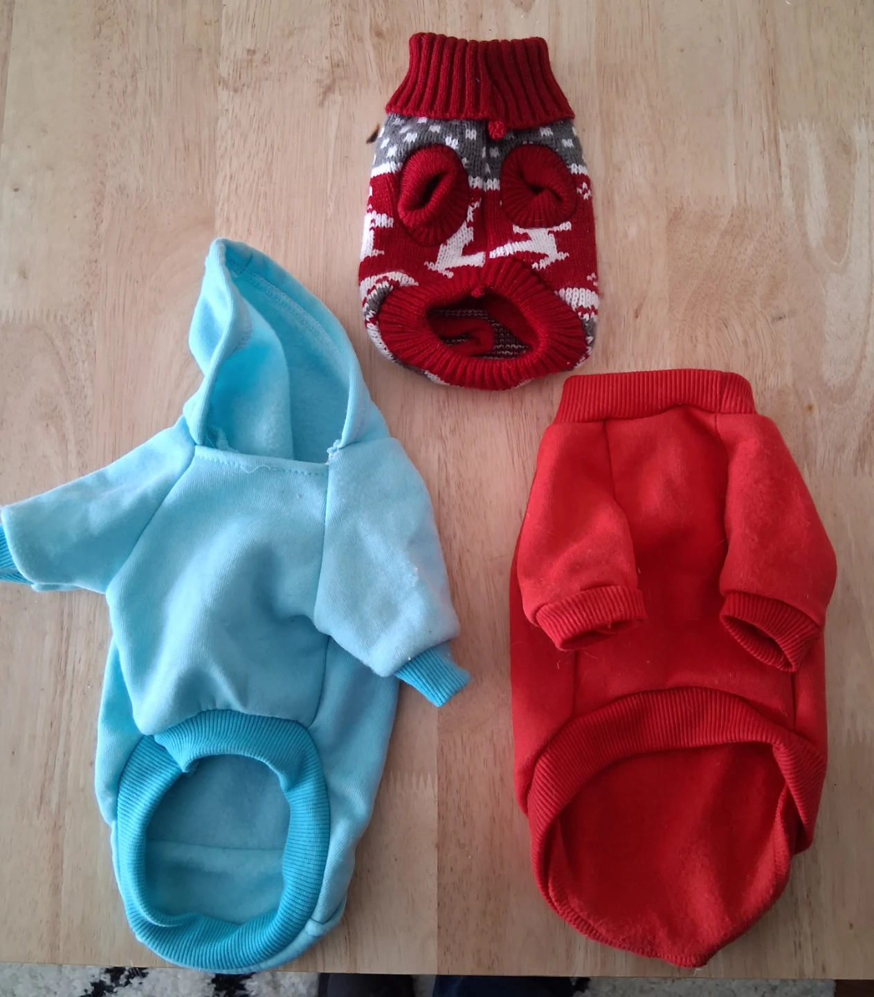 3 Dog Sweaters and Hoodies
