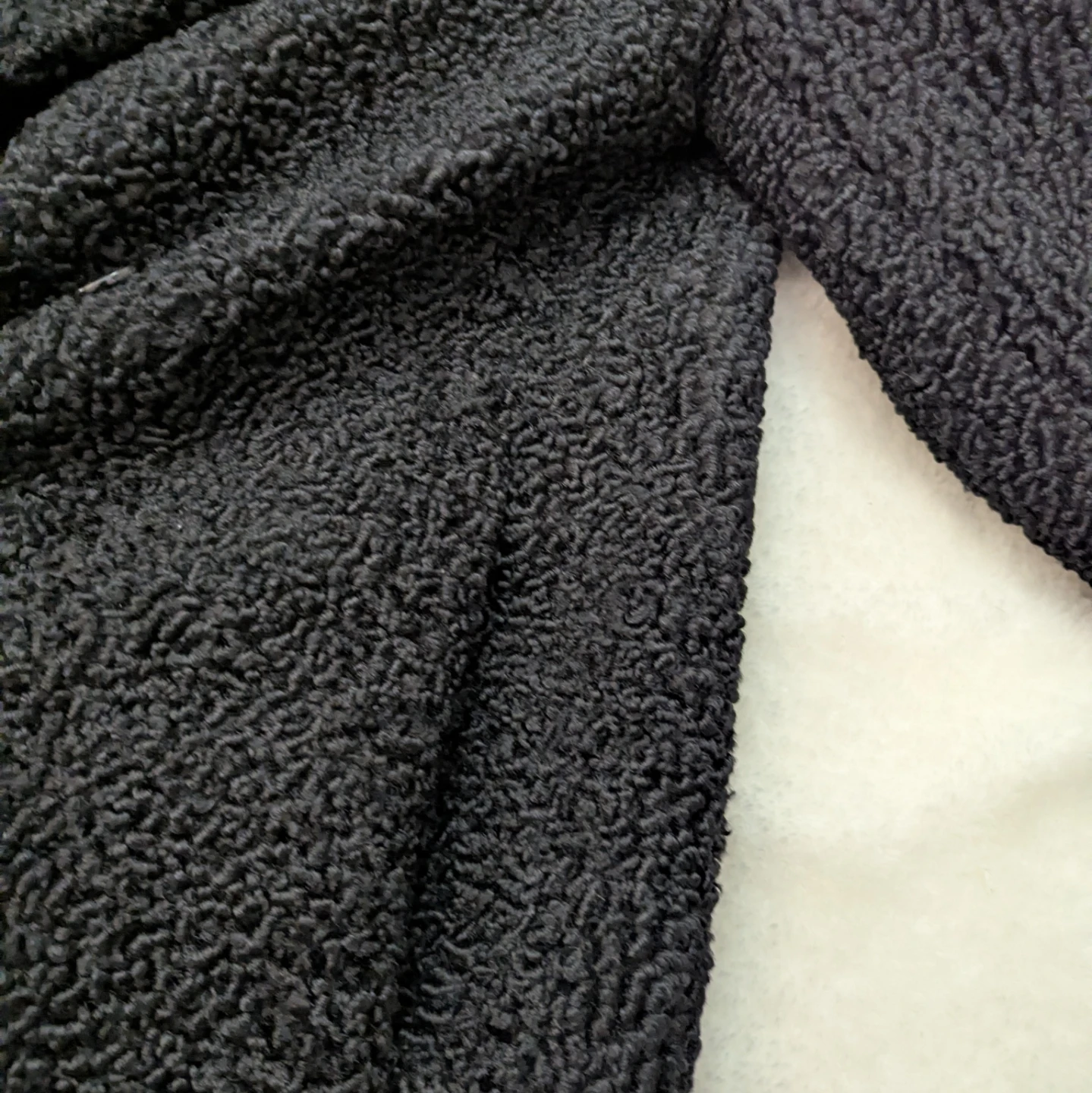 Club Monaco Black Faux Shearling Coat - XS - photo 4