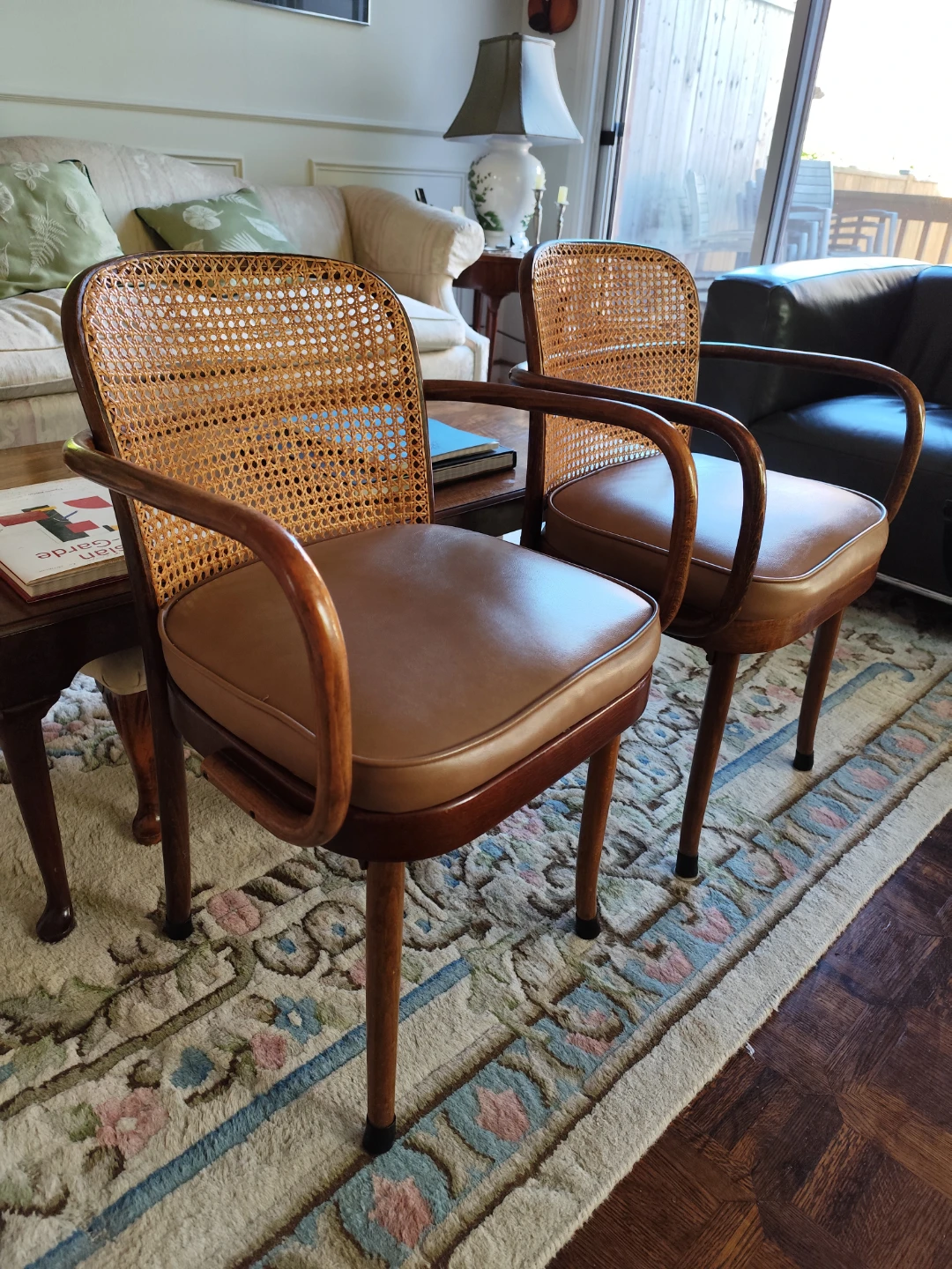 Vintage Drunia Cane Chair Made in Czechoslovakia