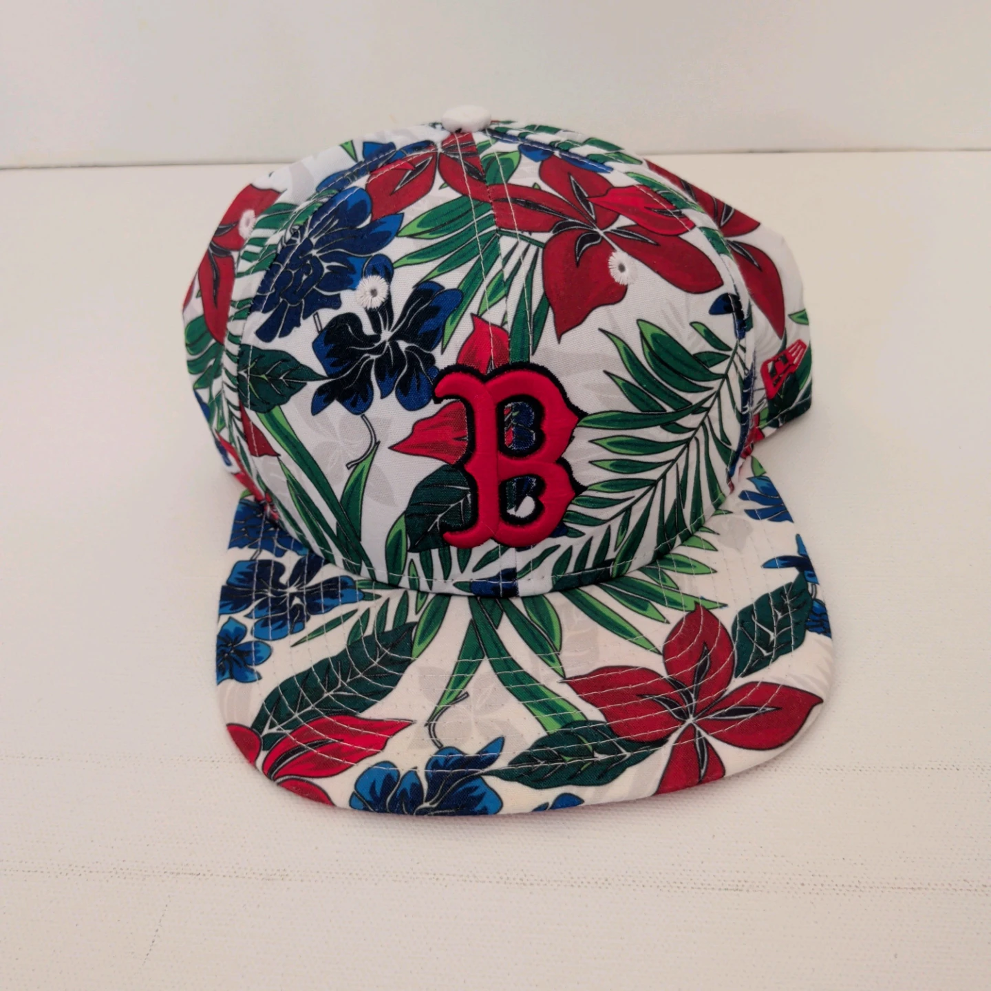 Boston Red Sox New Era 9FIFTY Snapback Hat Tropical Floral