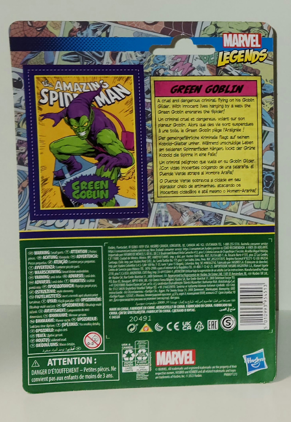 Green Goblin Retro Marvel Legend 3.75" Figure - photo 2