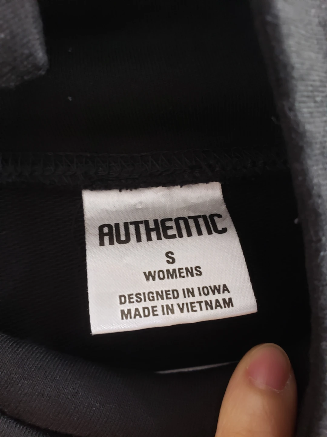 Authentic Women's Black Mock Neck Sweatshirt - Size S - photo 3