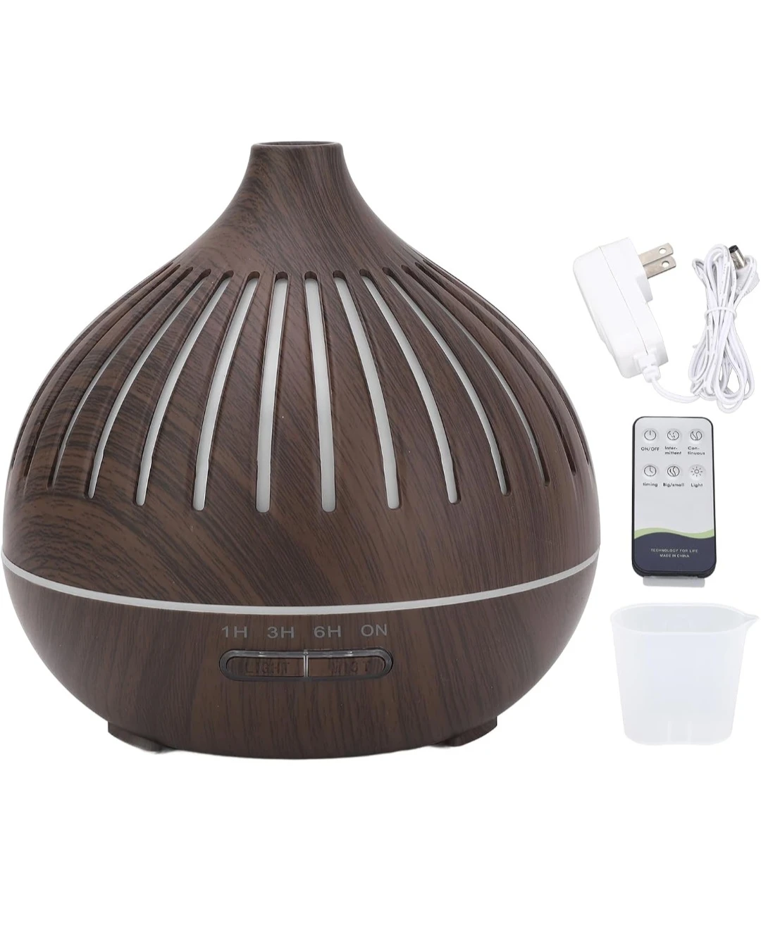 Wood Grain Aromatherapy Diffuser with Remote - photo 2
