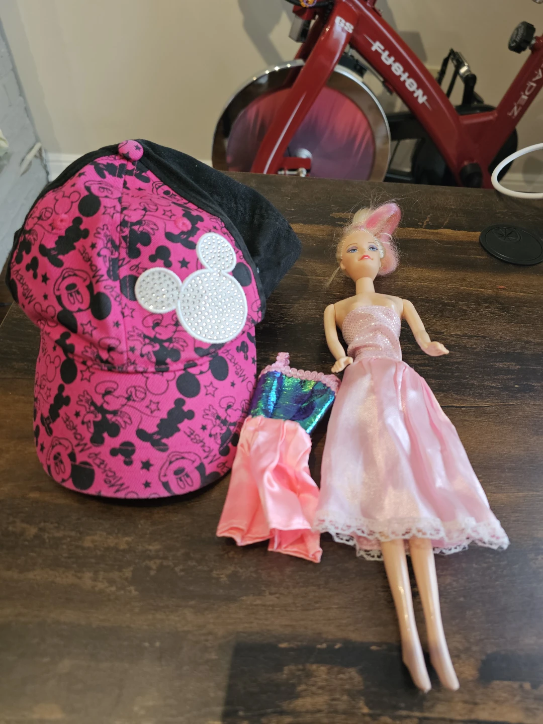 Disney stuff-Mickey Mouse Cap and Doll