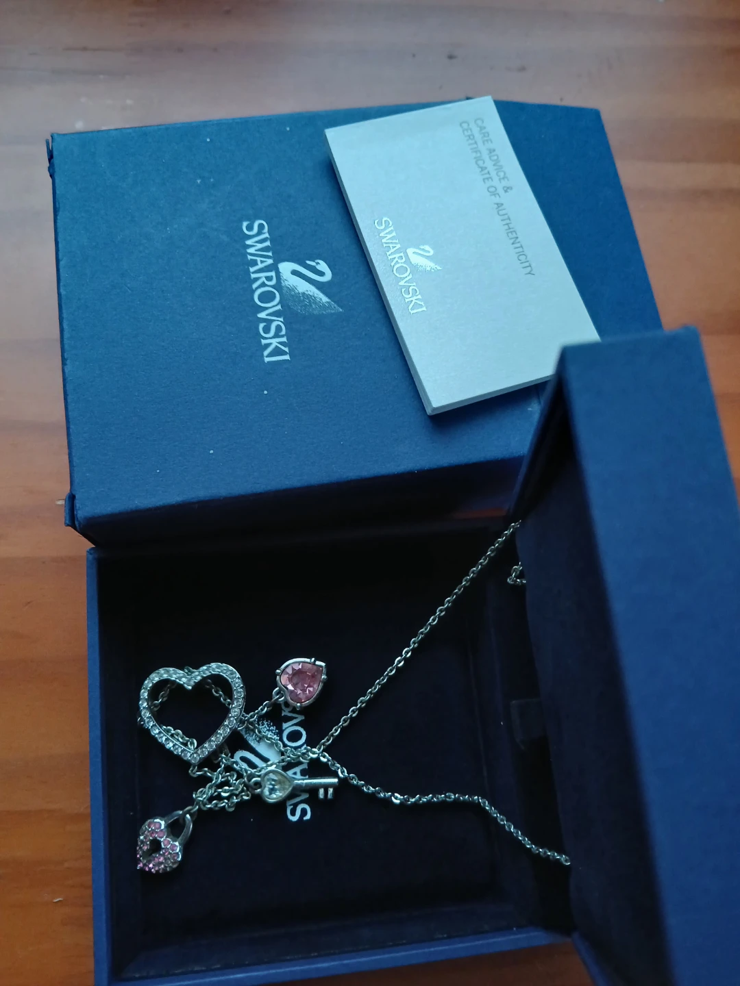 Swarovski Heart Charm Necklace
