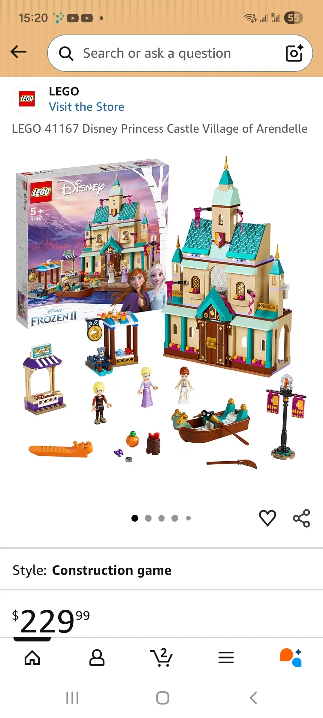 LEGO 41167 Disney Frozen II Arendelle Castle Village