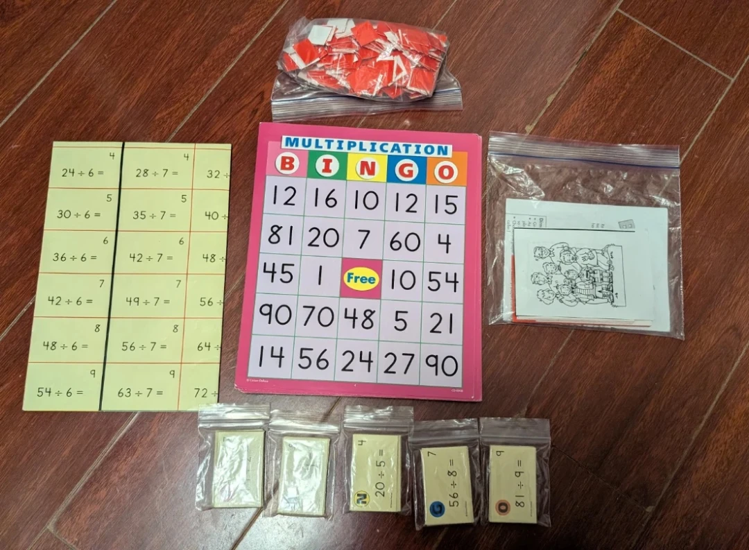 Multiplication and Division Bingo Game Set - photo 2