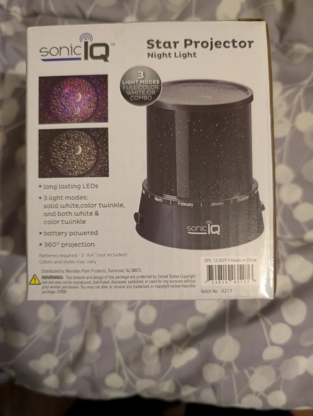 🏆 Sonic IQ Star Projector Night Light - photo 2