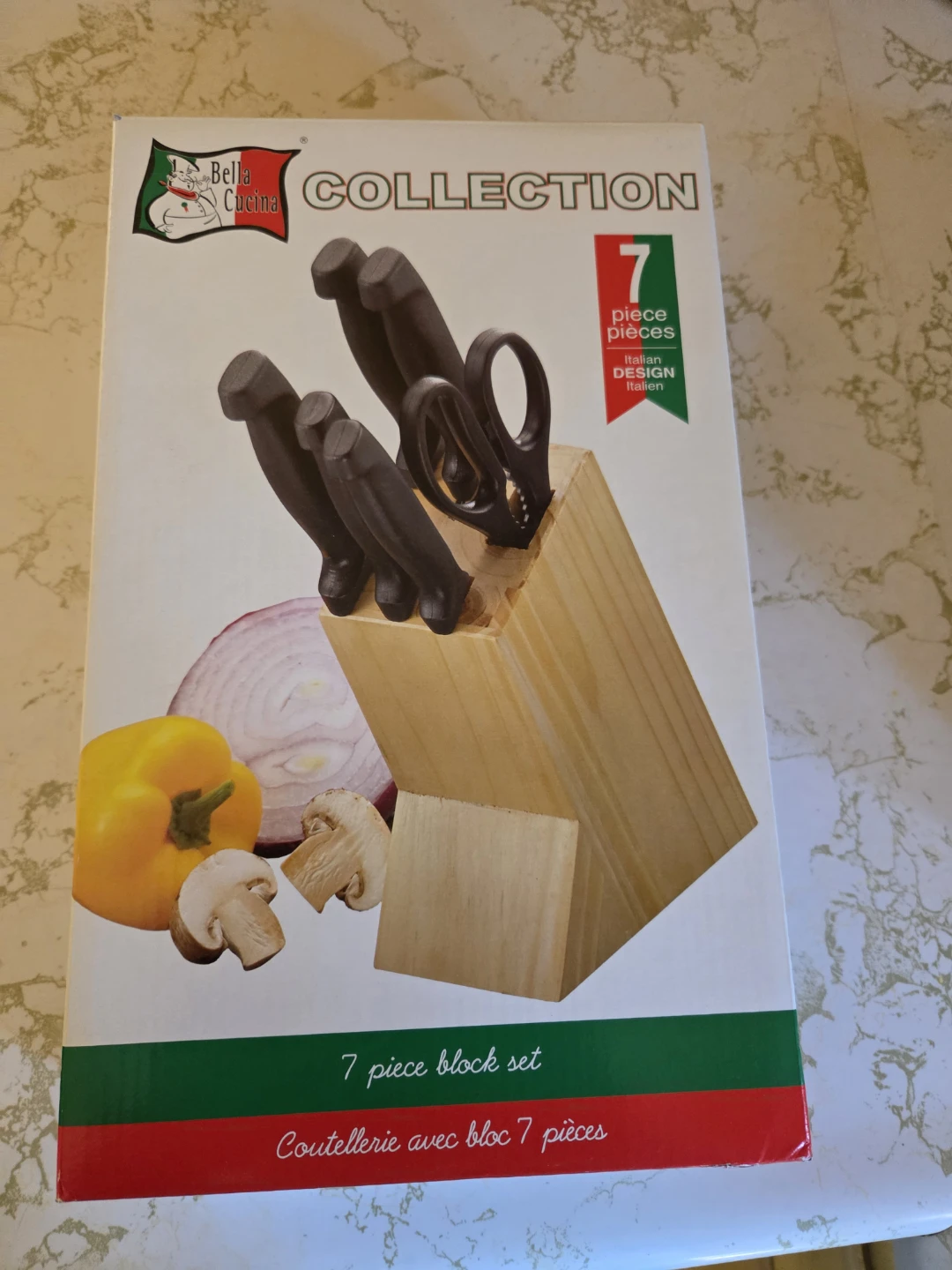 Bella Cucina 7-Piece Knife Block Set